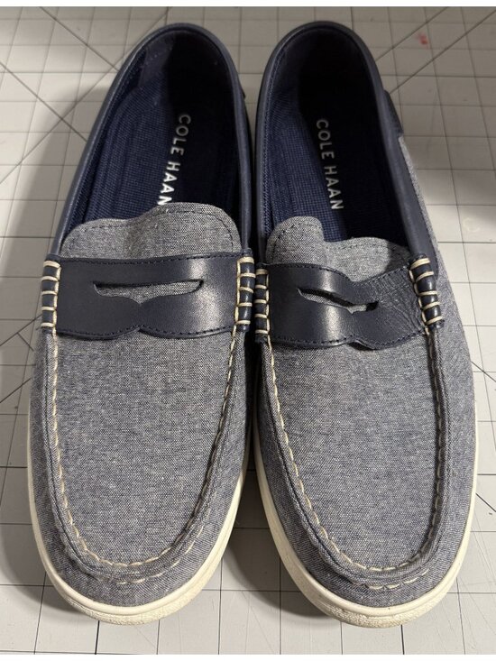 Cole Haan Other - Cole Haan Blue Suede Penny Loafers Men's Size 9M C32175